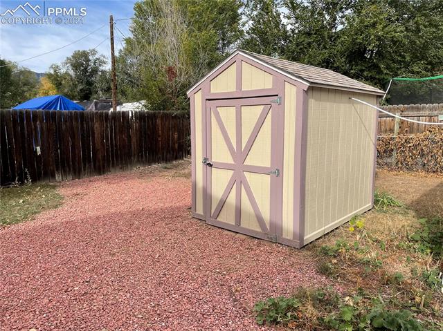 1330 Forest Road Colorado Springs, CO 80906 - Photo 9 of 25 Nice Wood Shed in Back Yard