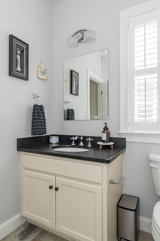 6 Hickory Road Natick, MA 01760 - Photo 14 of 35 a bathroom with a sink and a toilet