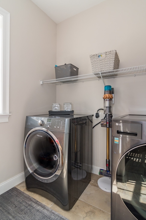 6 Hickory Road Natick, MA 01760 - Photo 15 of 35 a utility room with dryer and washer