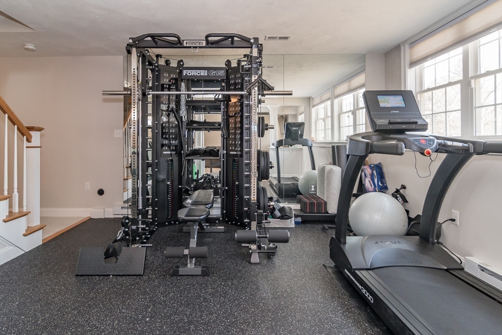 6 Hickory Road Natick, MA 01760 - Photo 28 of 35 a room with gym equipment
