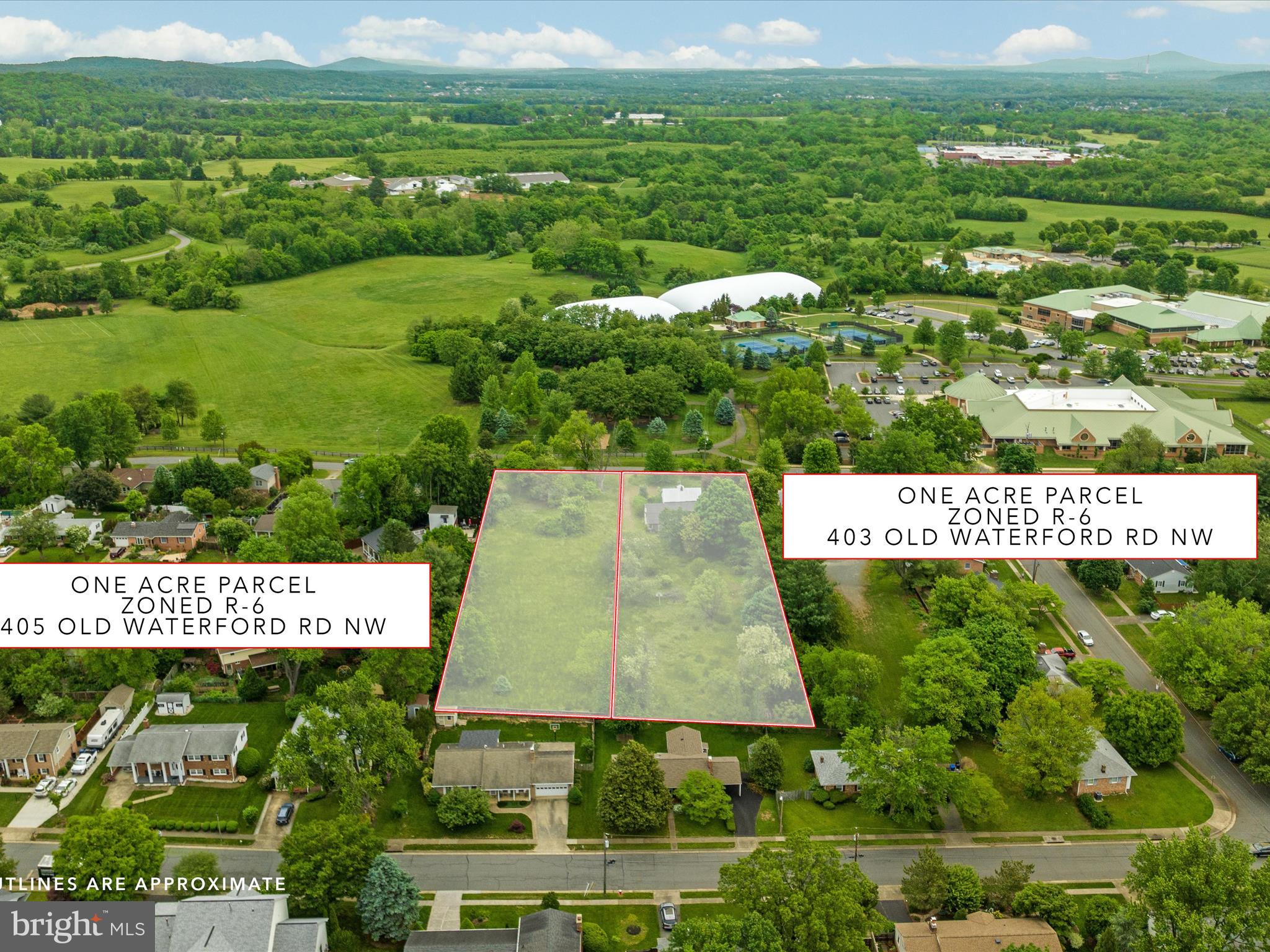 403 Old Waterford Road Northwest Leesburg, VA 20176 - Photo 14 of 14 an aerial view of a garden