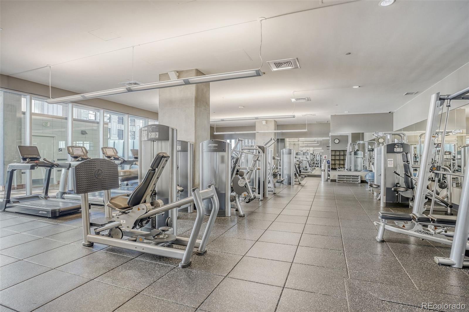891 14th Street, Unit 1917 Denver, CO 80202 - Photo 21 of 29 a view of a room with gym equipment