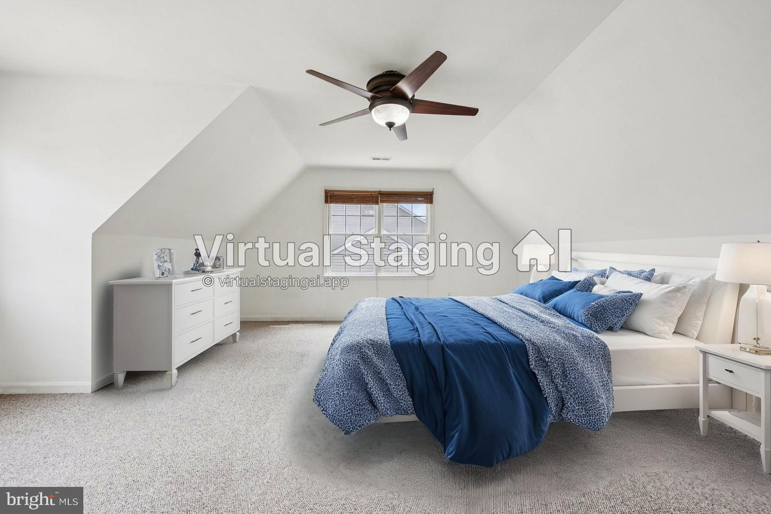 11607 River Meadows Way Fredericksburg, VA 22408 - Photo 51 of 67 a spacious bedroom with a bed and a ceiling fan