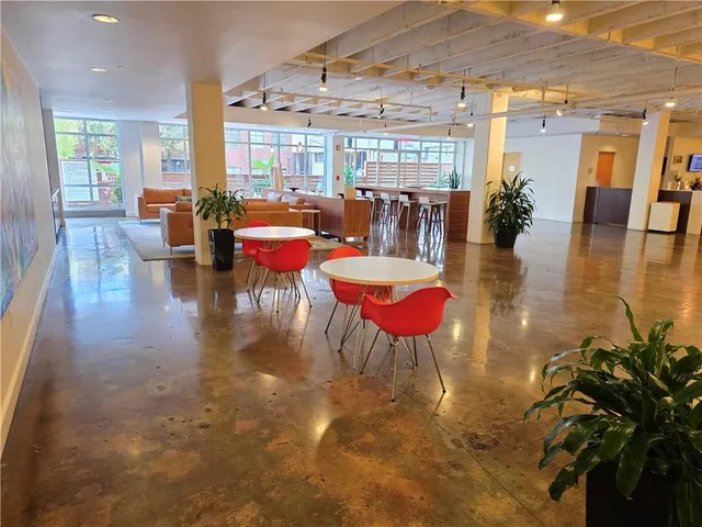 a room with gym equipment