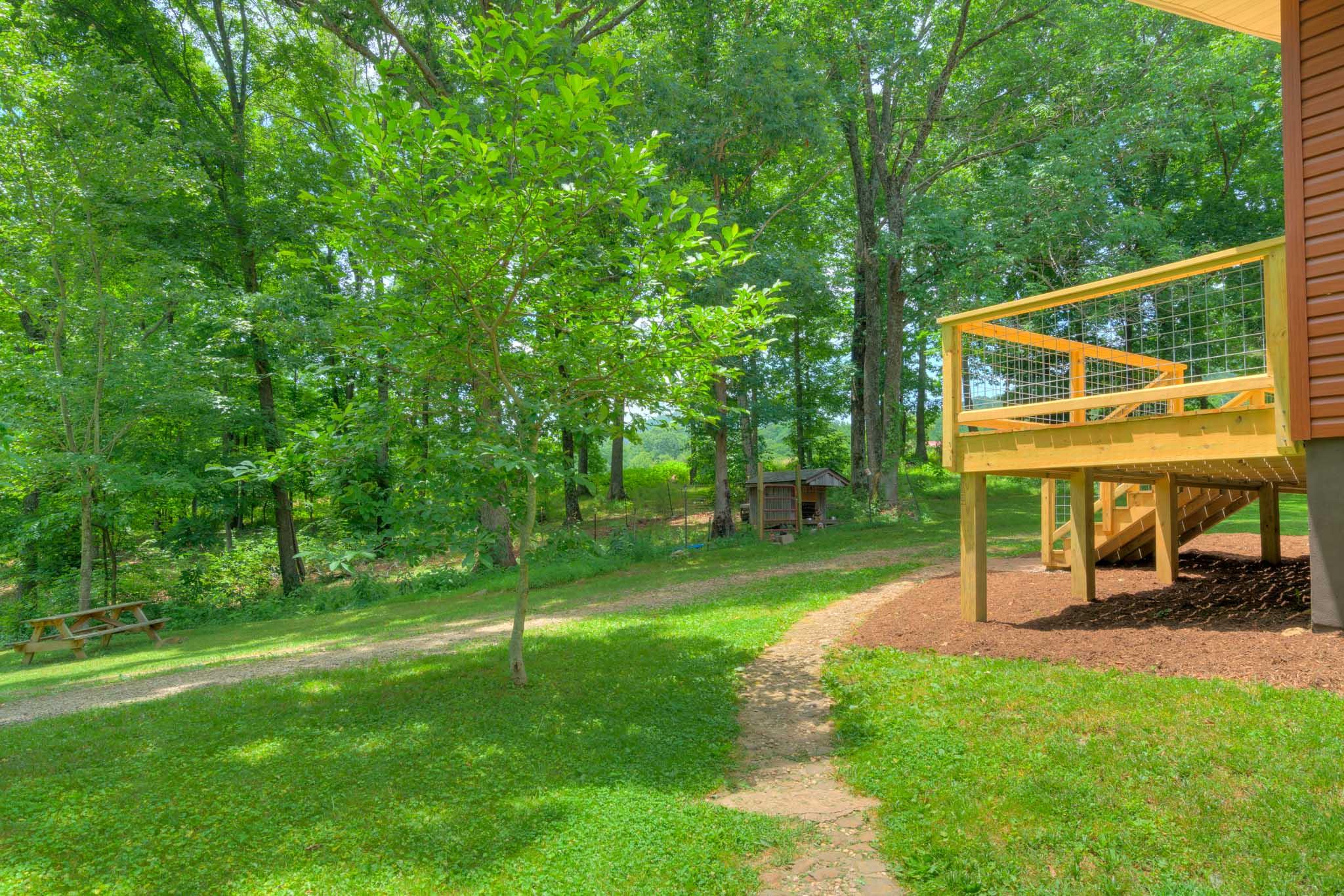 1201 Runnett Bag Road Ferrum, VA 24088 - Photo 12 of 49 a view of a house with a backyard