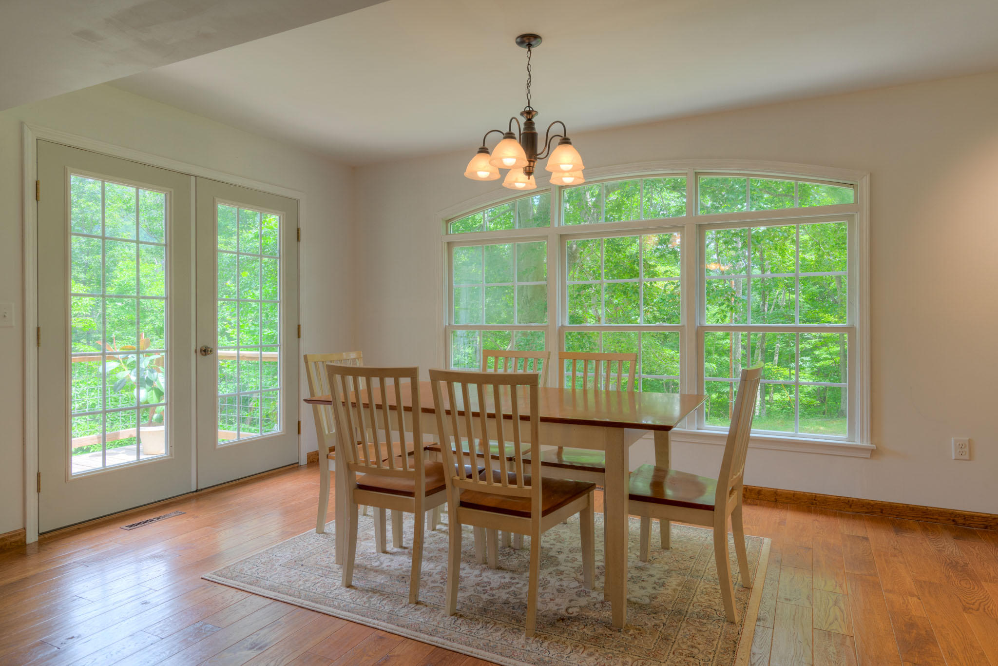 1201 Runnett Bag Road Ferrum, VA 24088 - Photo 21 of 49 a view of a dining room with furniture window and outside view