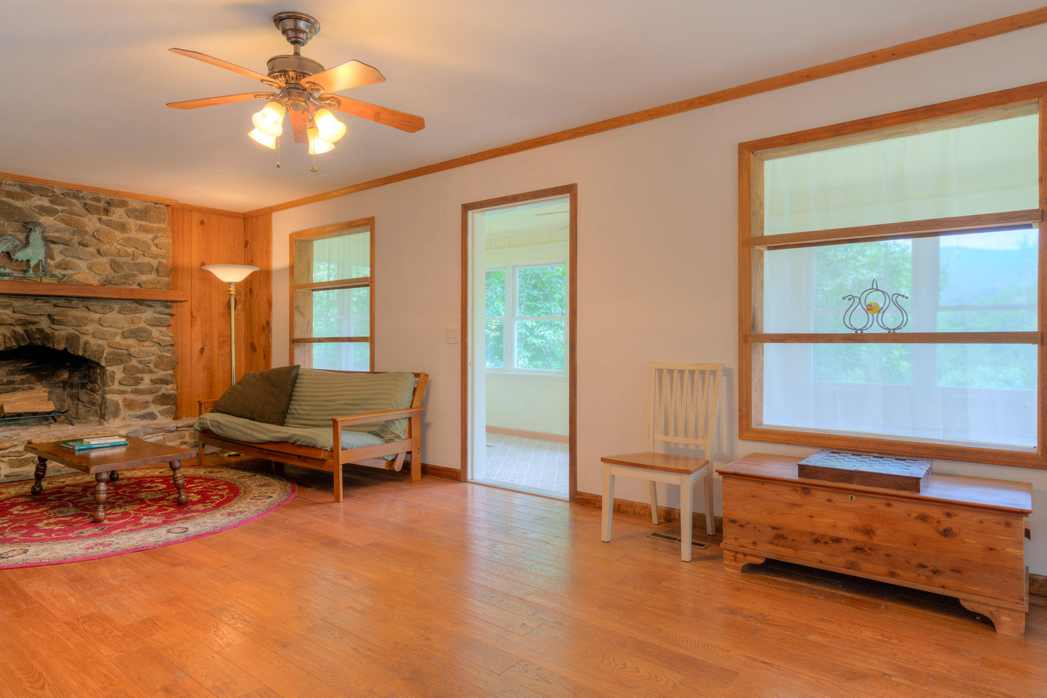 1201 Runnett Bag Road Ferrum, VA 24088 - Photo 25 of 49 a living room with furniture and a window
