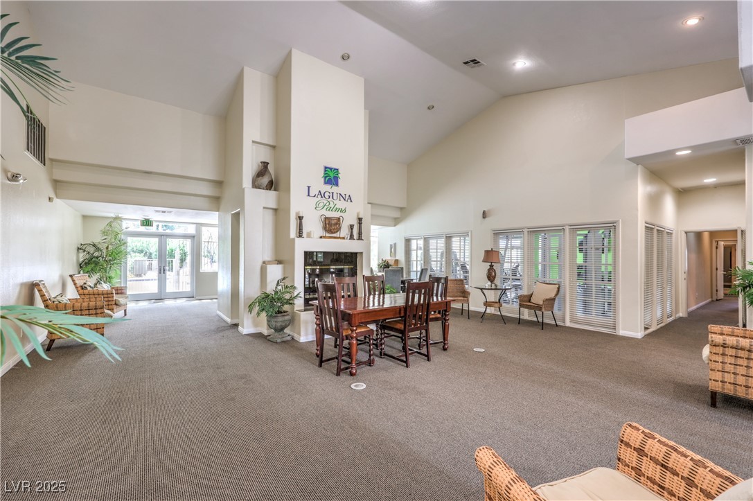3145 East Flamingo Road, Unit 1123 Las Vegas, NV 89121 - Photo 24 of 30 Common area featuring recessed lighting and high vaulted ceiling