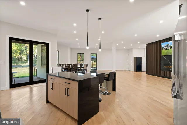 a view of a hallway with entryway