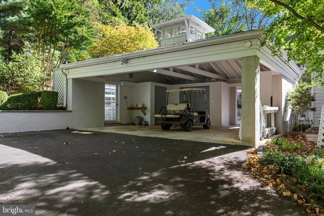a view of a car garage
