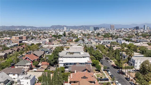 a car parked in front of a building