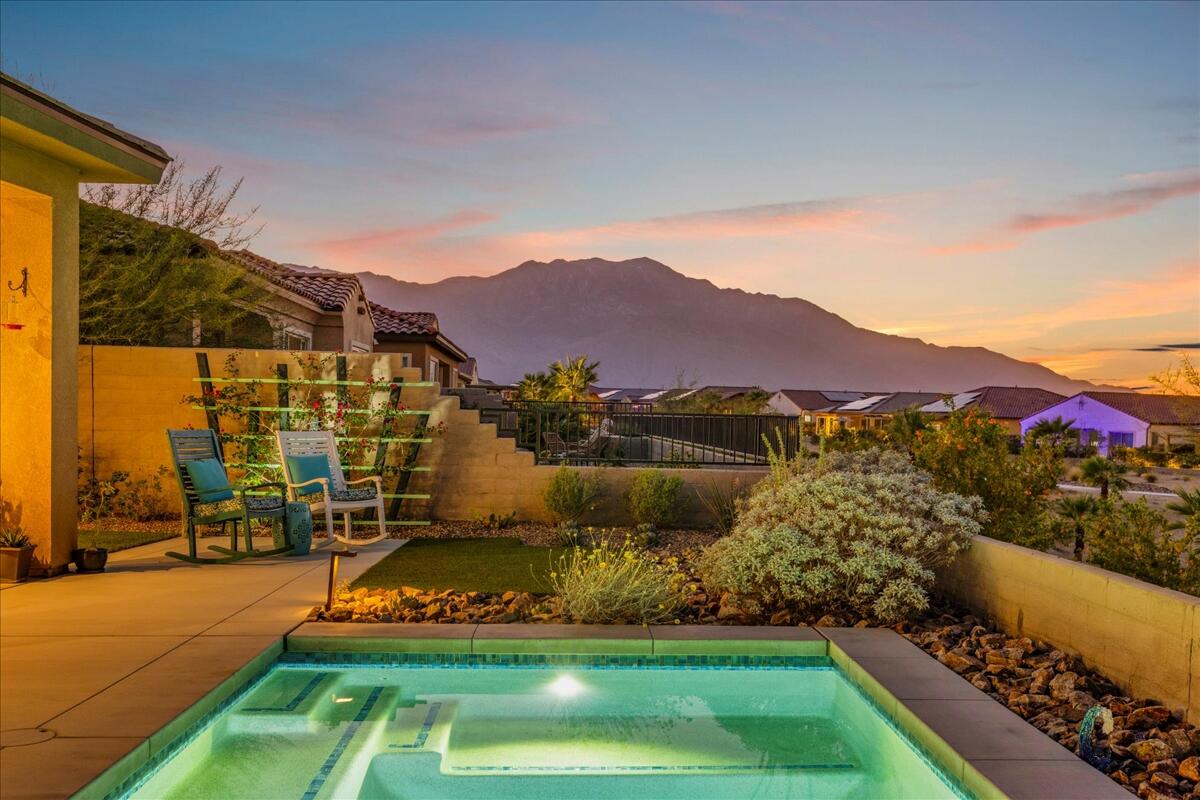97 Zinfandel Rancho Mirage, CA 92270 - Photo 31 of 50 a view of a terrace with a garden