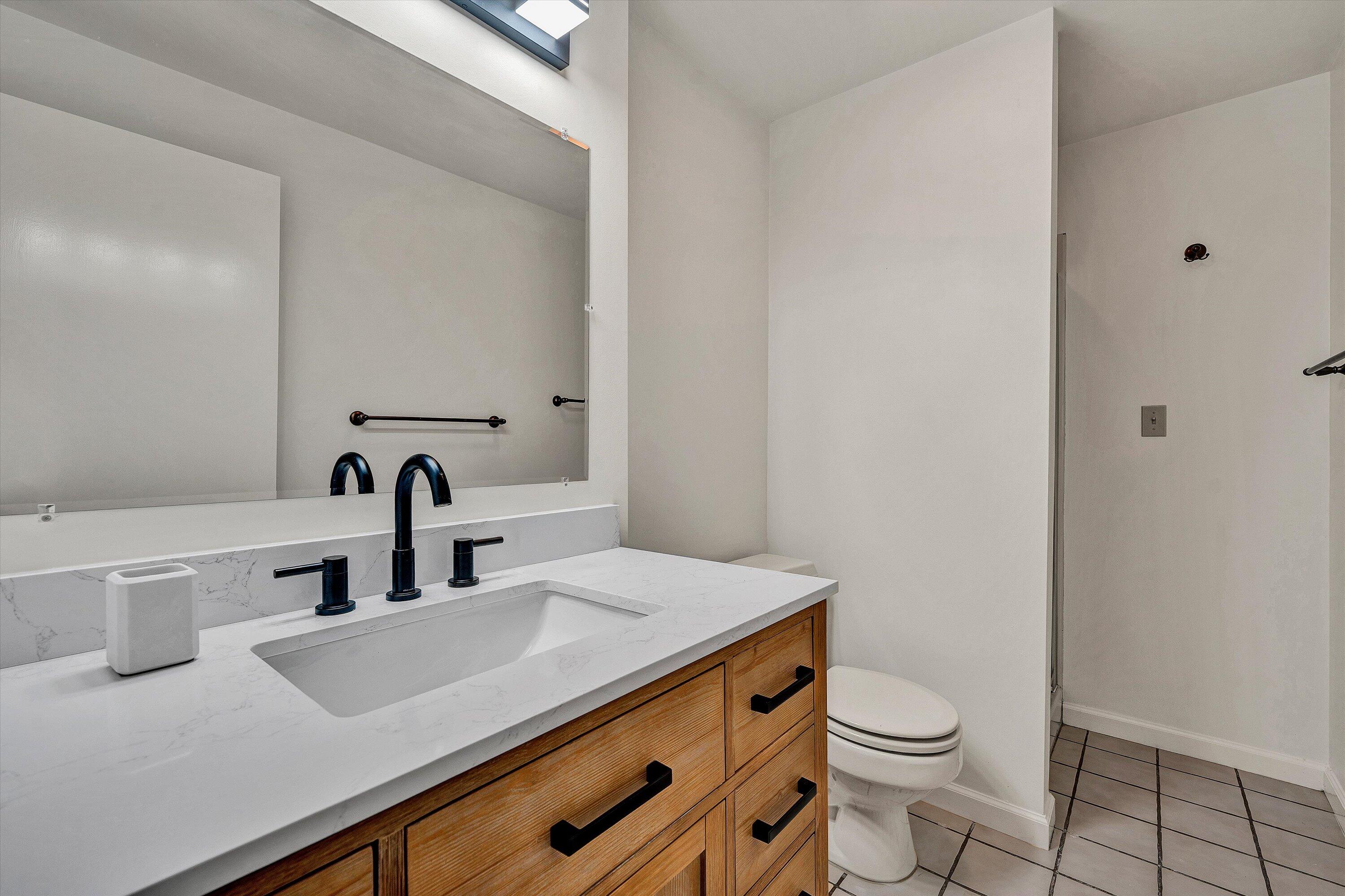 3318 One Oak Road Roanoke, VA 24018 - Photo 34 of 43 a bathroom with a sink a toilet and a mirror