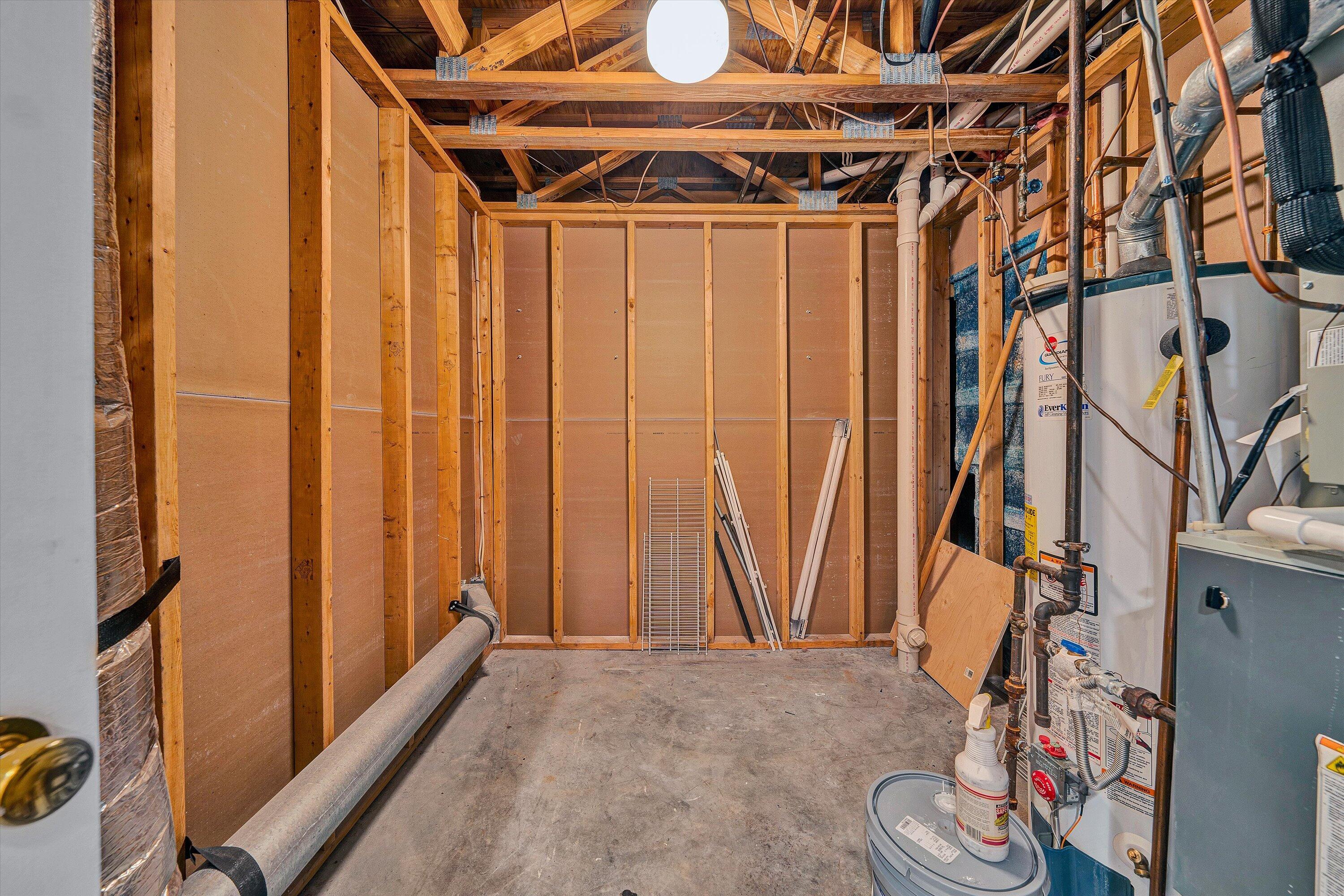 3318 One Oak Road Roanoke, VA 24018 - Photo 38 of 43 a view of a room with wooden walls and stairs