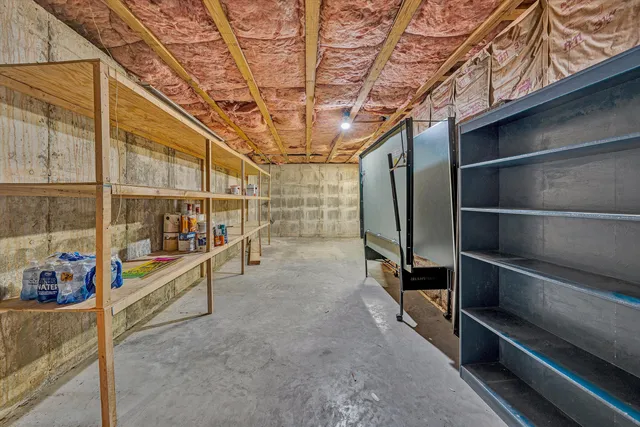 a view of storage and utility room