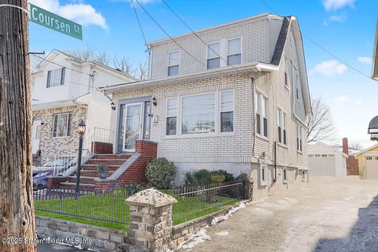 116 Coursen Place Staten Island, NY 10304 - Photo 2 of 22 FRont and Garage
