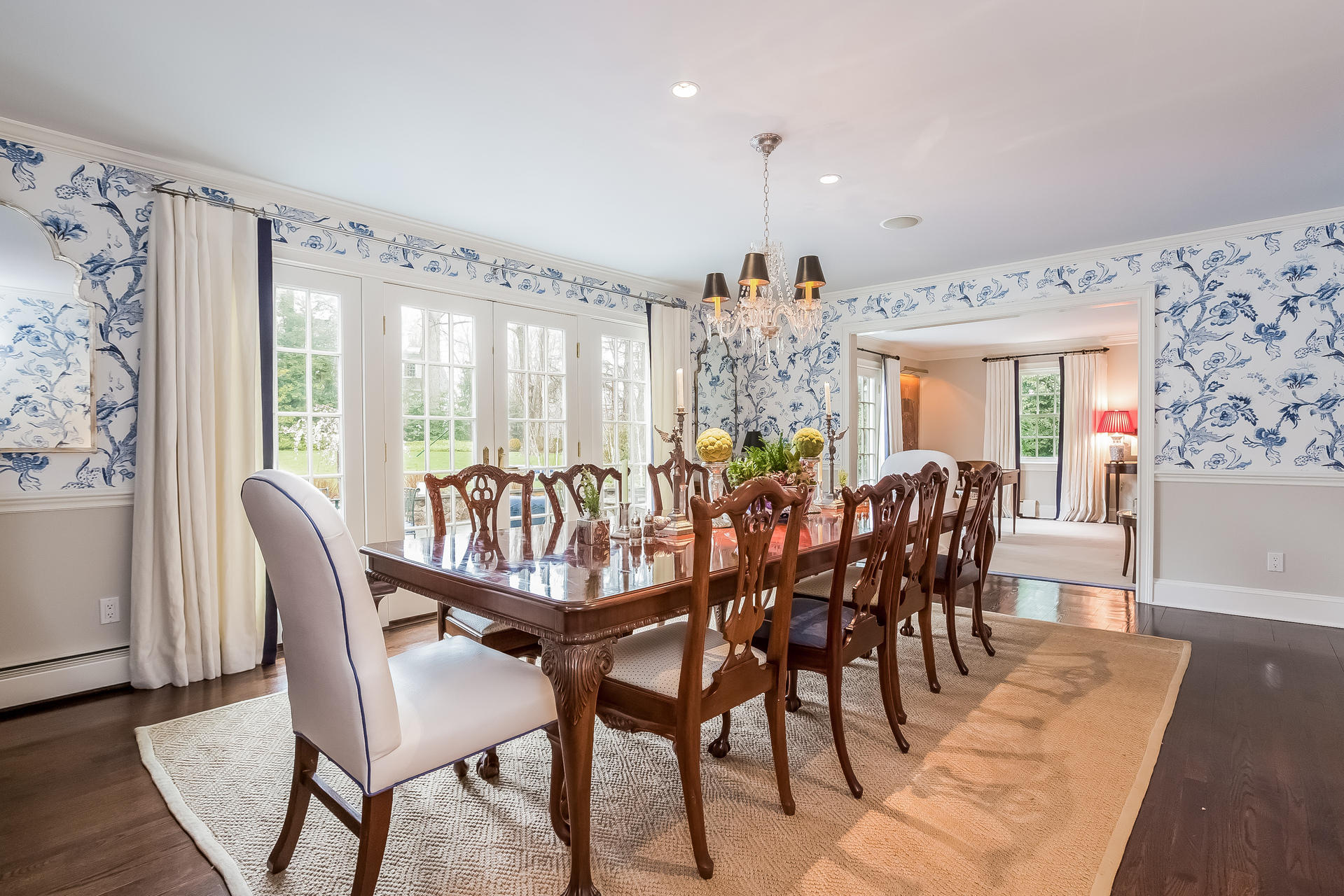 94 Marshall Ridge Road New Canaan, CT 06840 - Photo 12 of 50 a view of a dining room with furniture window and wooden floor