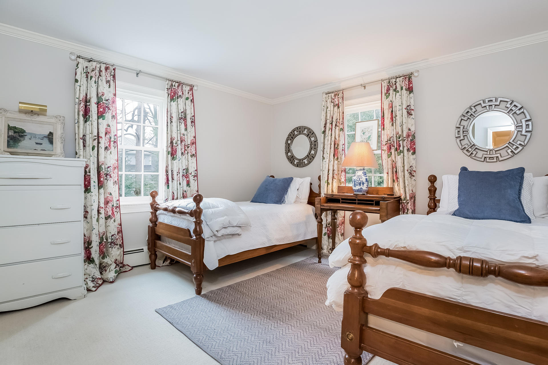 94 Marshall Ridge Road New Canaan, CT 06840 - Photo 22 of 50 a bedroom with a bed and a window