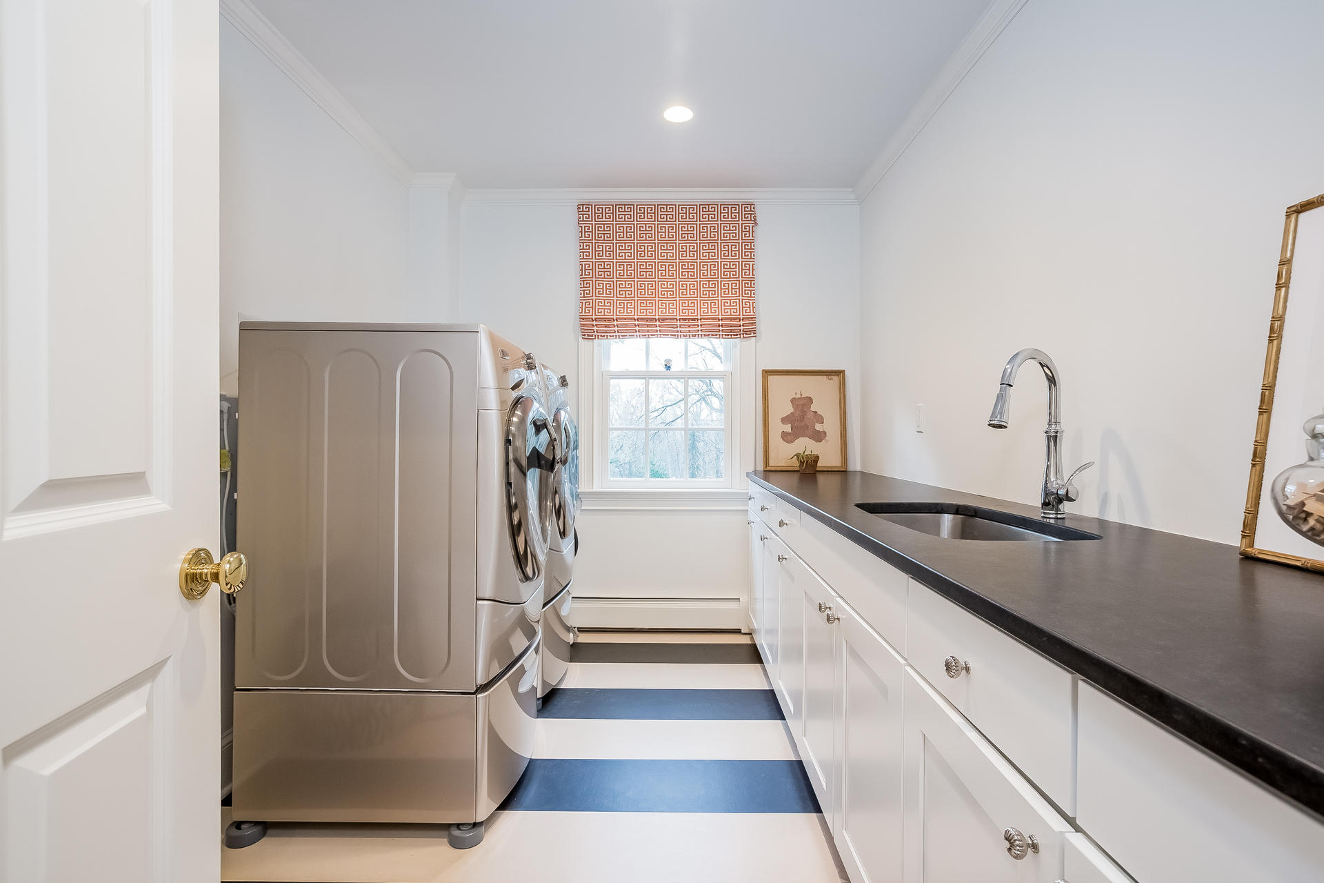 94 Marshall Ridge Road New Canaan, CT 06840 - Photo 29 of 50 a kitchen with stainless steel appliances granite countertop a refrigerator and a sink