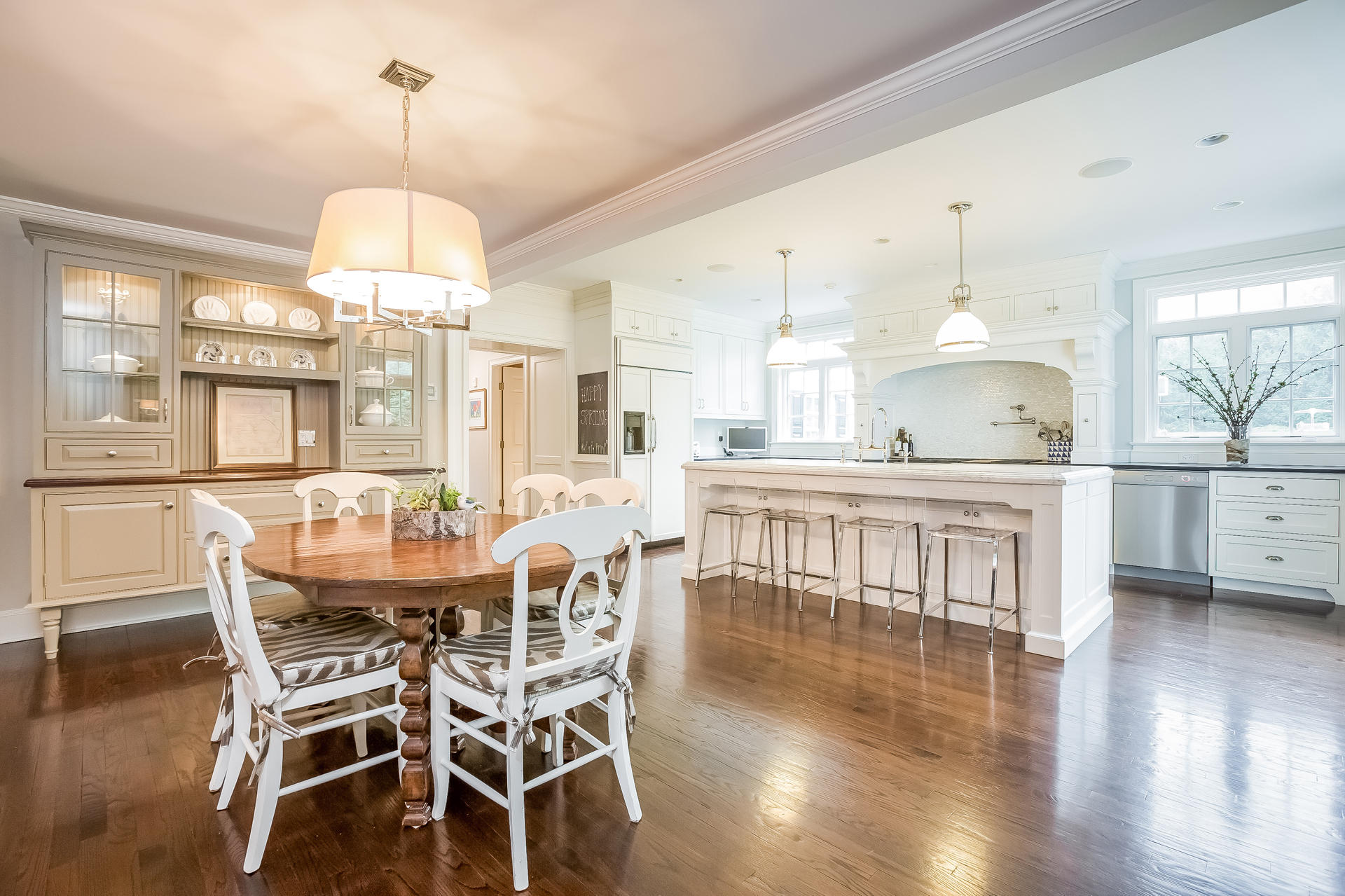 94 Marshall Ridge Road New Canaan, CT 06840 - Photo 5 of 50 a view of a dining room with furniture window and wooden floor