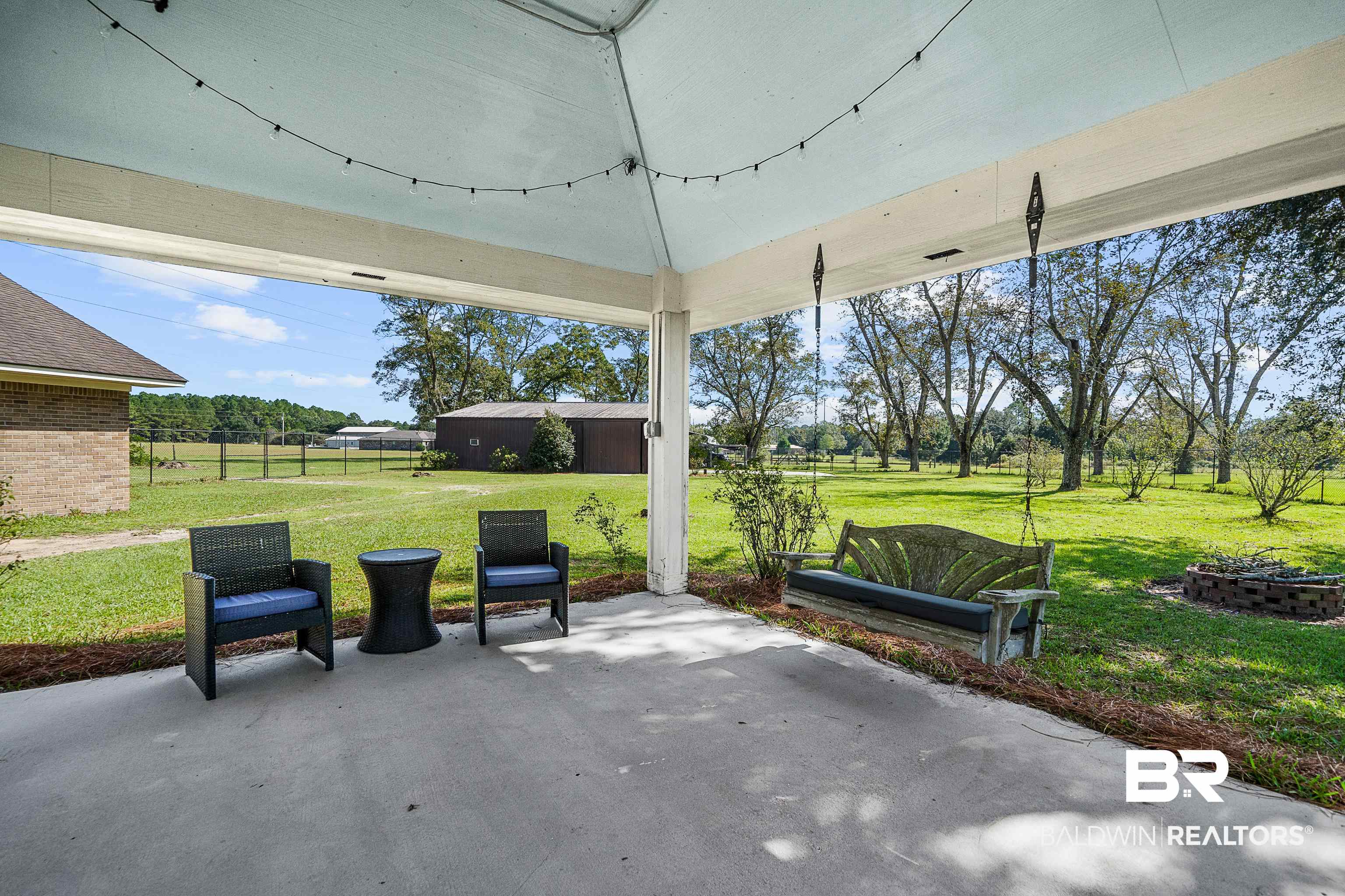 10196 Stucki Road Elberta, AL 36530 - Photo 36 of 54 View of patio with a fire pit
