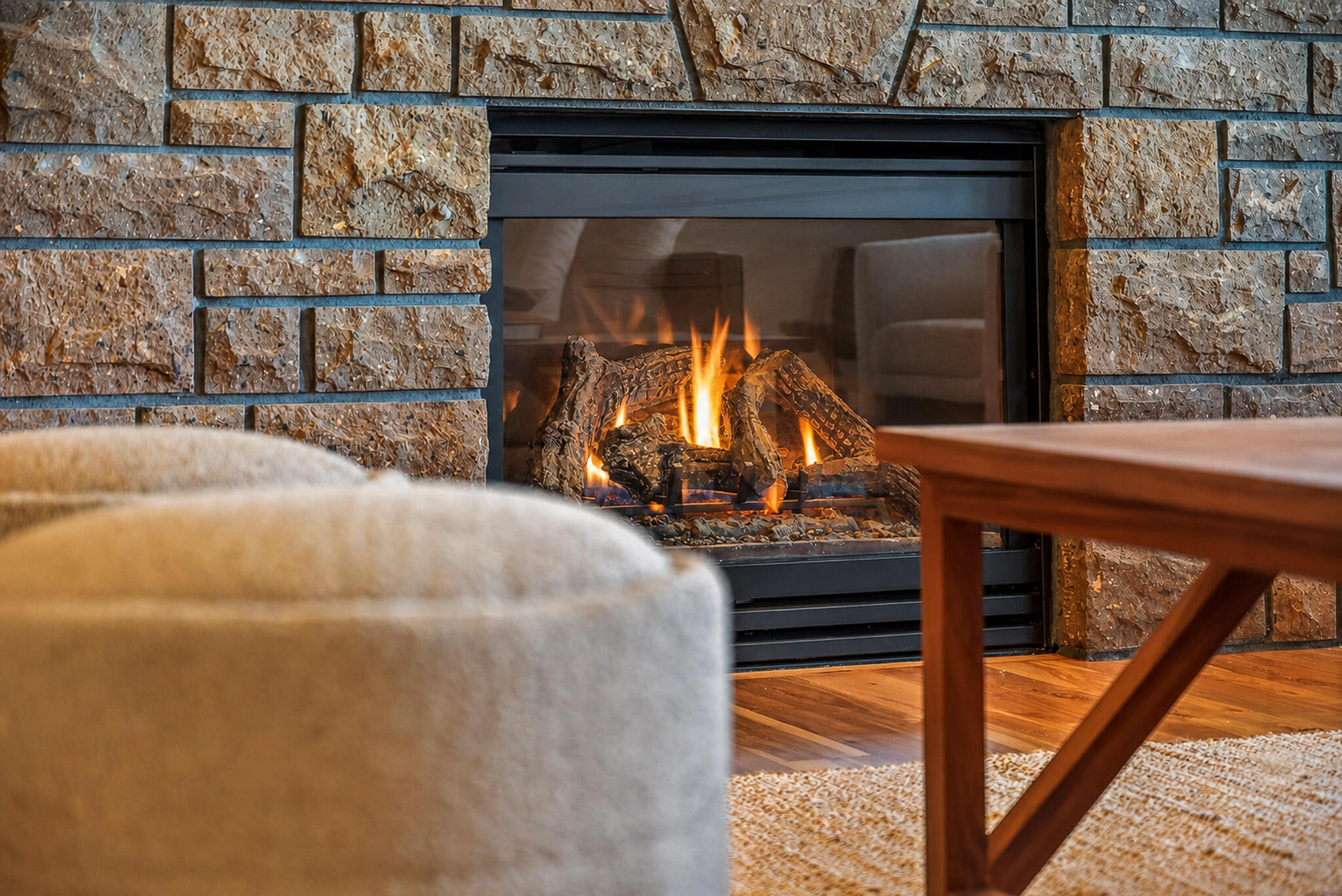 19305 Brookside Way Bend, OR 97702 - Photo 6 of 47 Stone fireplace
