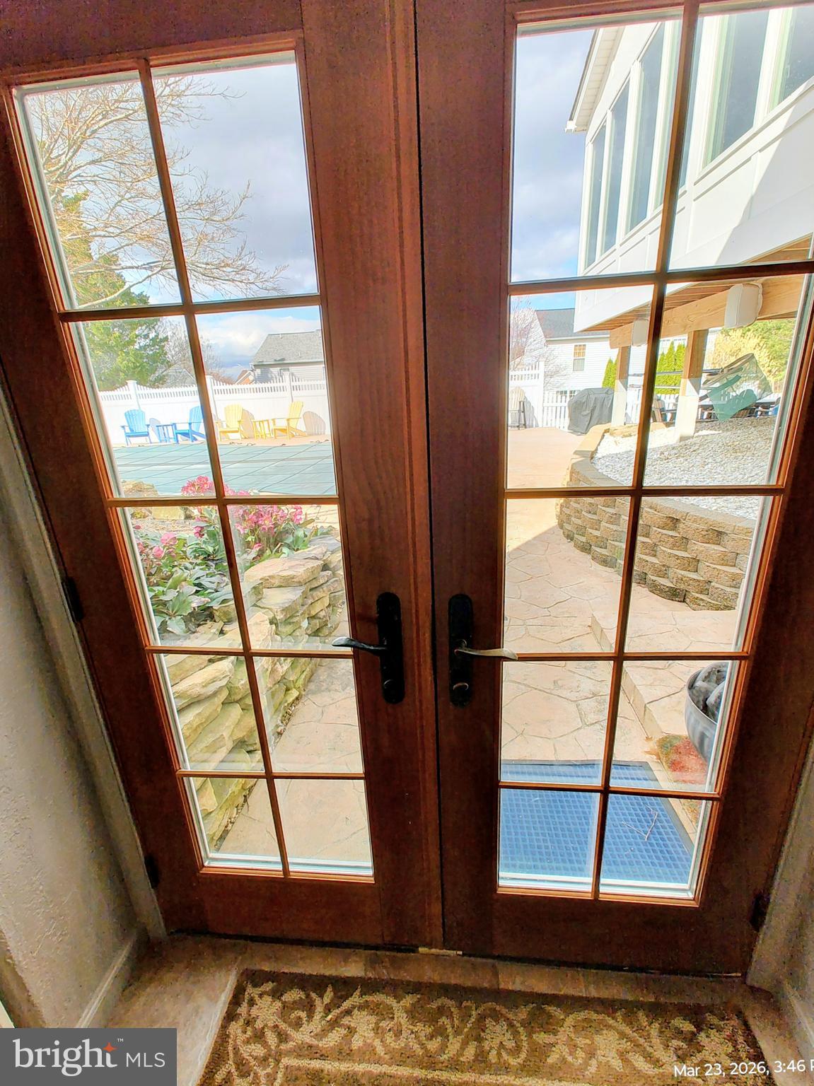 4728 Bucks School House Road Baltimore, MD 21237 - Photo 52 of 64 French doors lead to the pool from the half bath!!