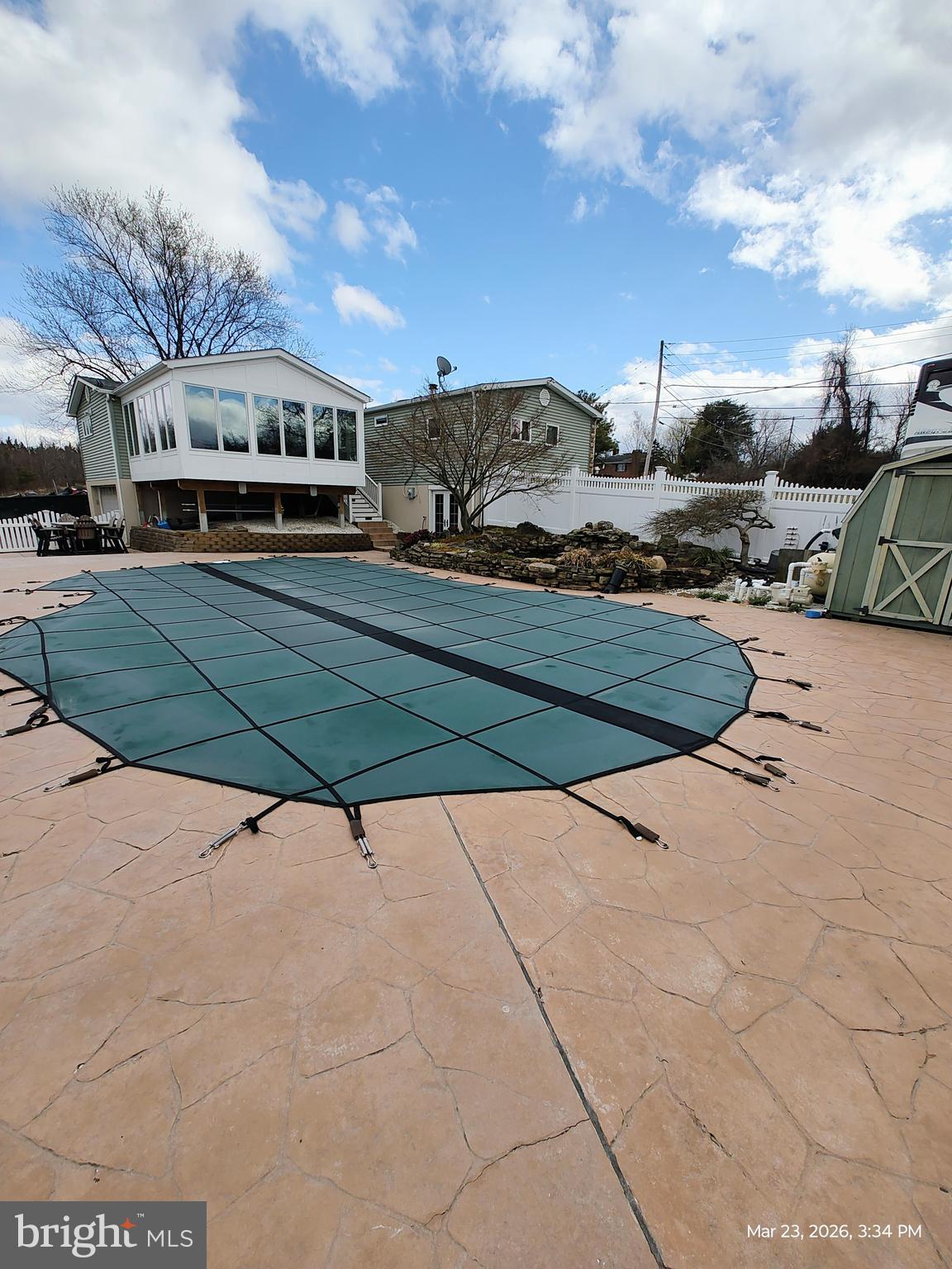 4728 Bucks School House Road Baltimore, MD 21237 - Photo 7 of 13 Safe Winter Pool Cover! You can walk on it!