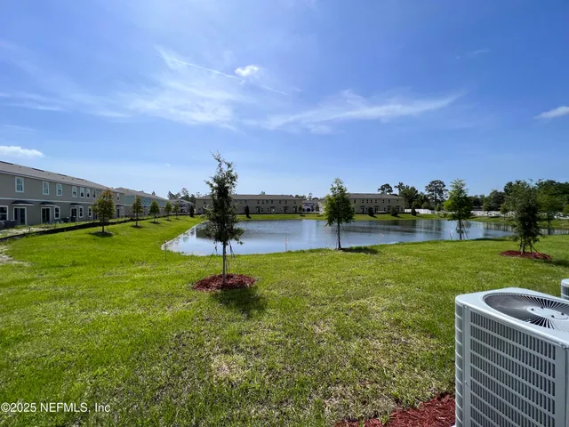 a park view with a garden