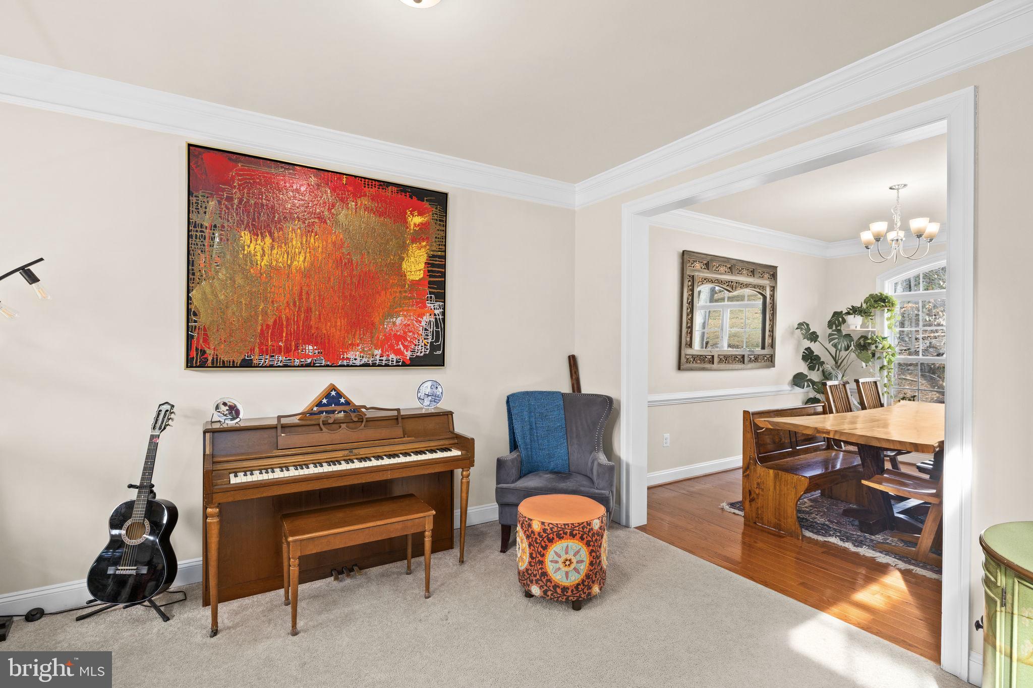 476 Decatur Road Stafford, VA 22554 - Photo 11 of 62 Music room with carpet and crown molding