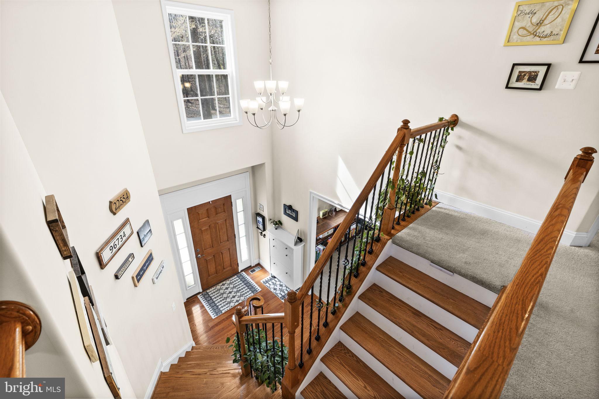 476 Decatur Road Stafford, VA 22554 - Photo 28 of 62 View of front foyer from the second level hallway