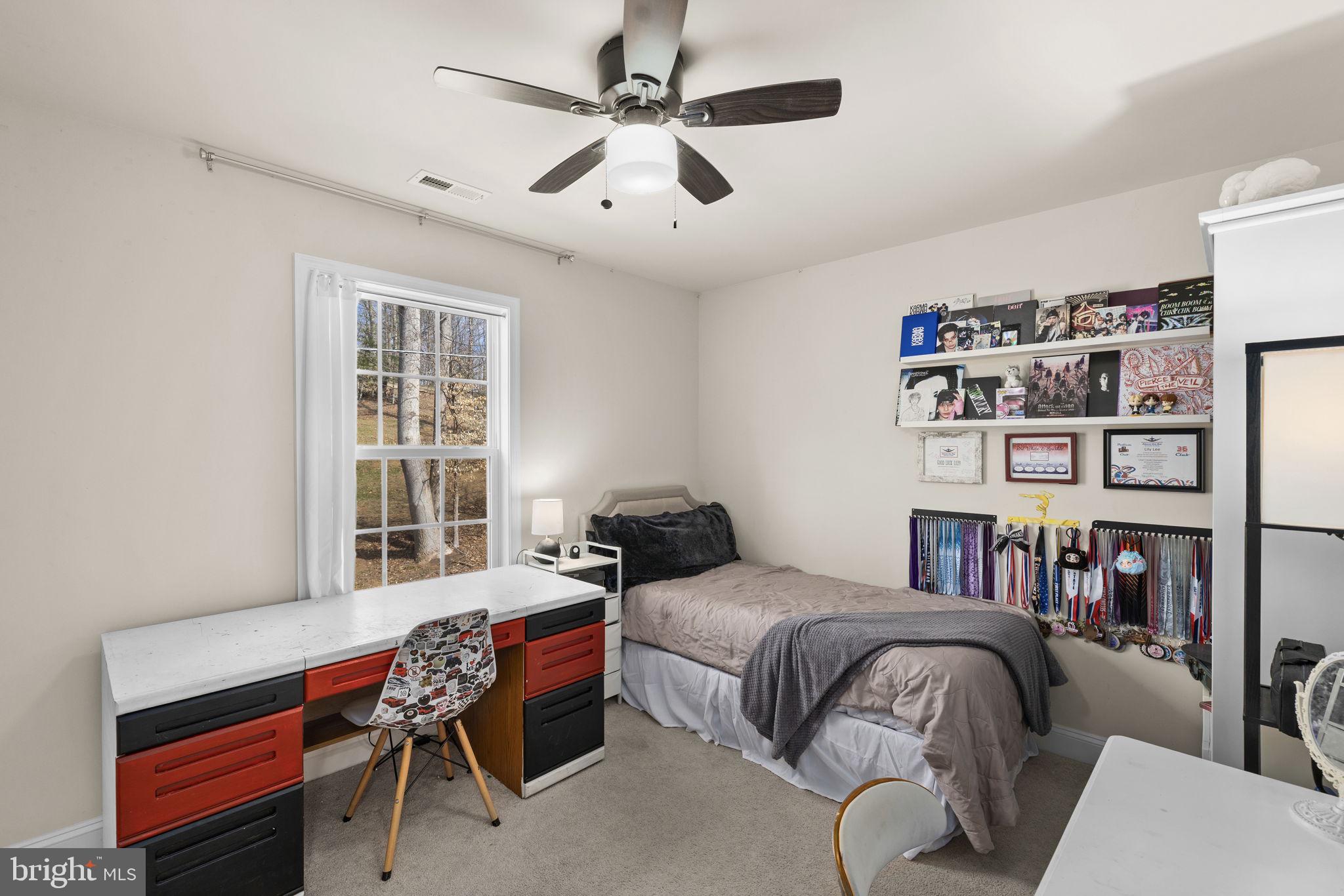 476 Decatur Road Stafford, VA 22554 - Photo 37 of 62 Bedroom #3 with ceiling fan light fixture