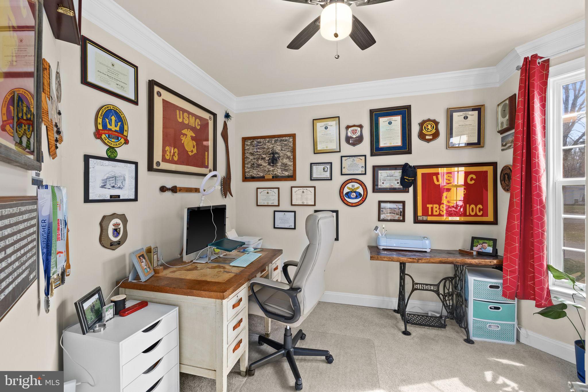 476 Decatur Road Stafford, VA 22554 - Photo 10 of 62 Office space with ceiling fan light fixture