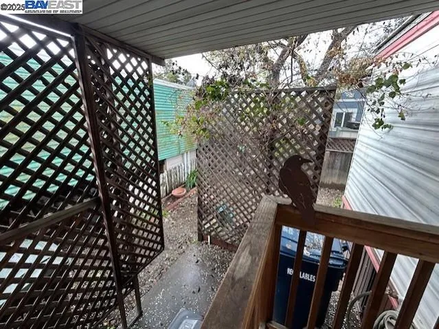 a backyard of a house