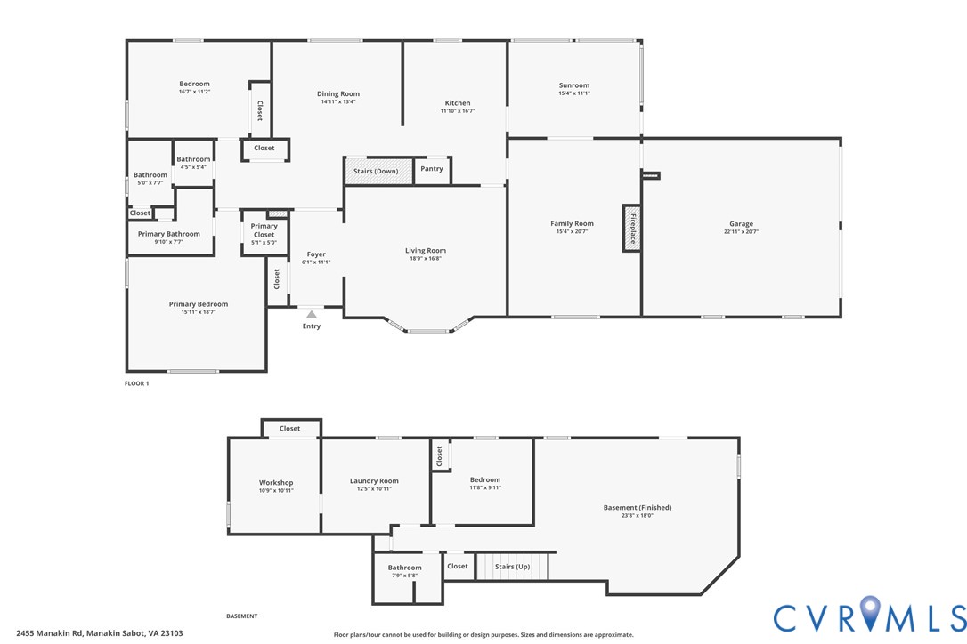 2455 Manakin Road Manakin-Sabot, VA 23103 - Photo 58 of 60 combined floor plan