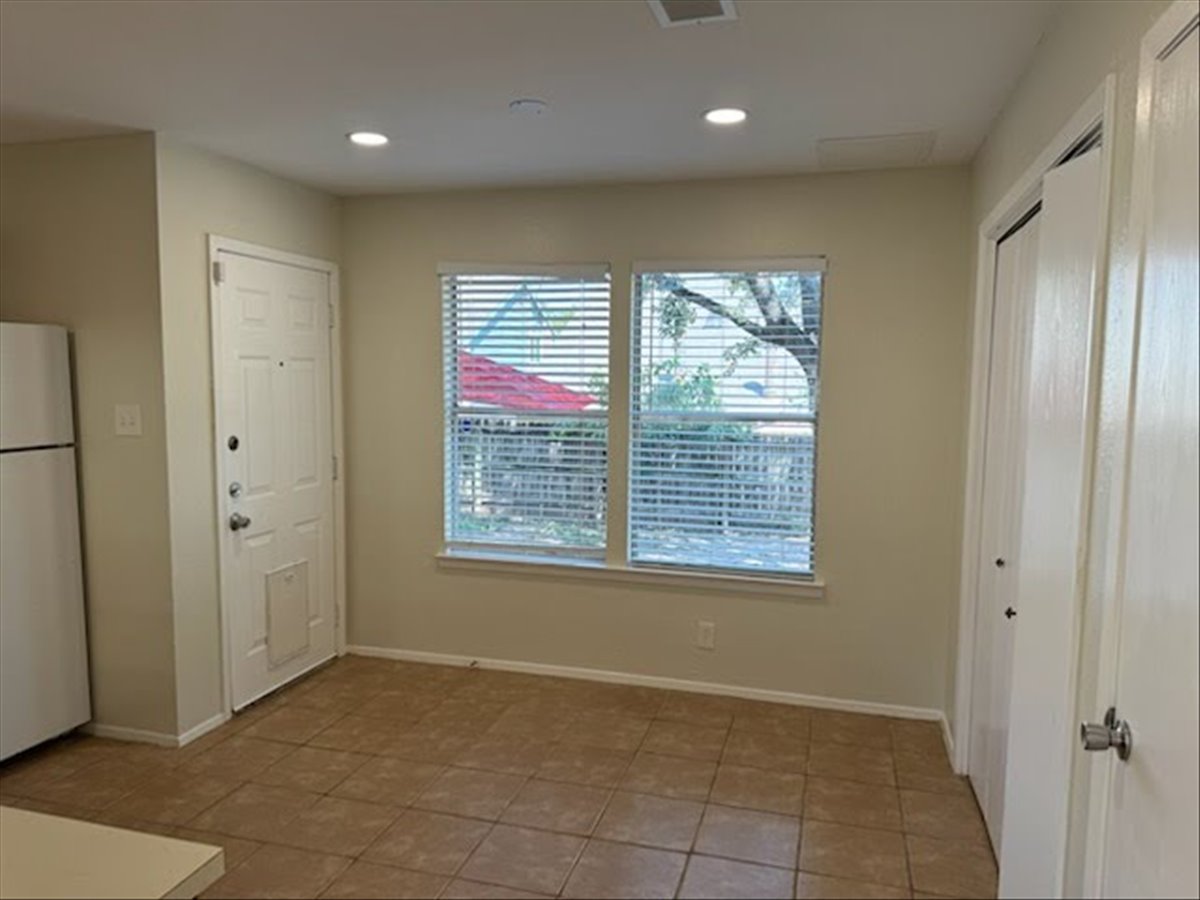 1504 Waterloo Trail, Unit A Austin, TX 78704 - Photo 7 of 12 Entryway featuring light tile patterned flooring and recessed lighting