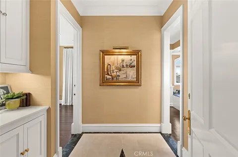 a view of an entryway door