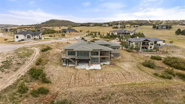 a view of a lake with houses