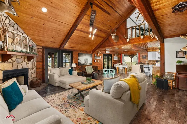 a outdoor living space with patio furniture