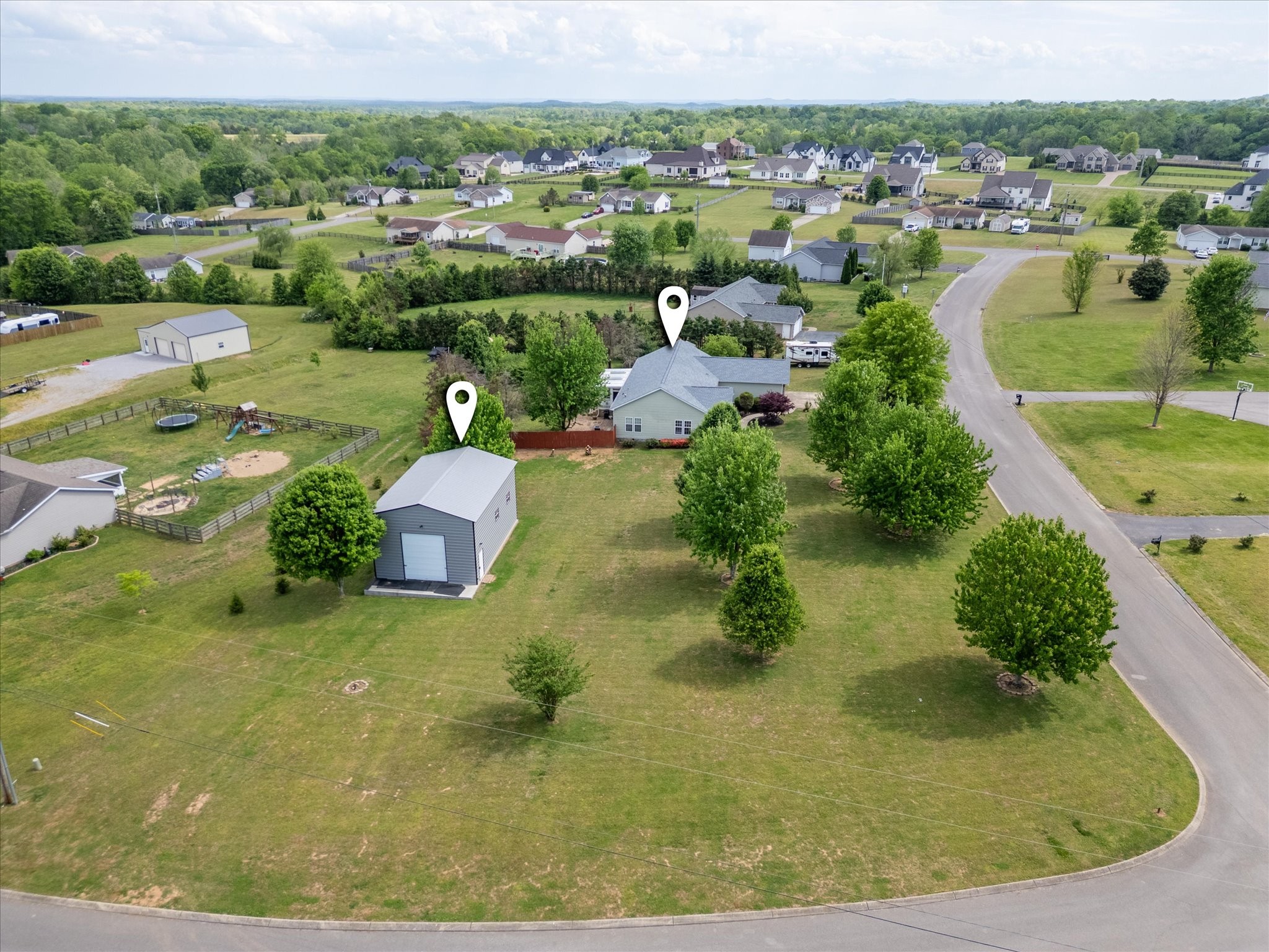 2108 Buckskin Court Spring Hill, TN 37174 - Photo 35 of 39 an aerial view of a house with yard