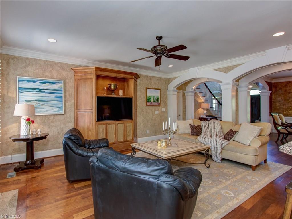 8404 Oakchester Court Oak Ridge, NC 27310 - Photo 13 of 30 Great room with built in entertainment center.