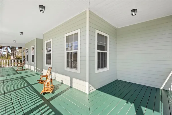 a view of a house with wooden floor