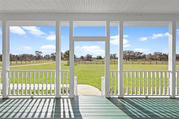 a view of a city from a balcony