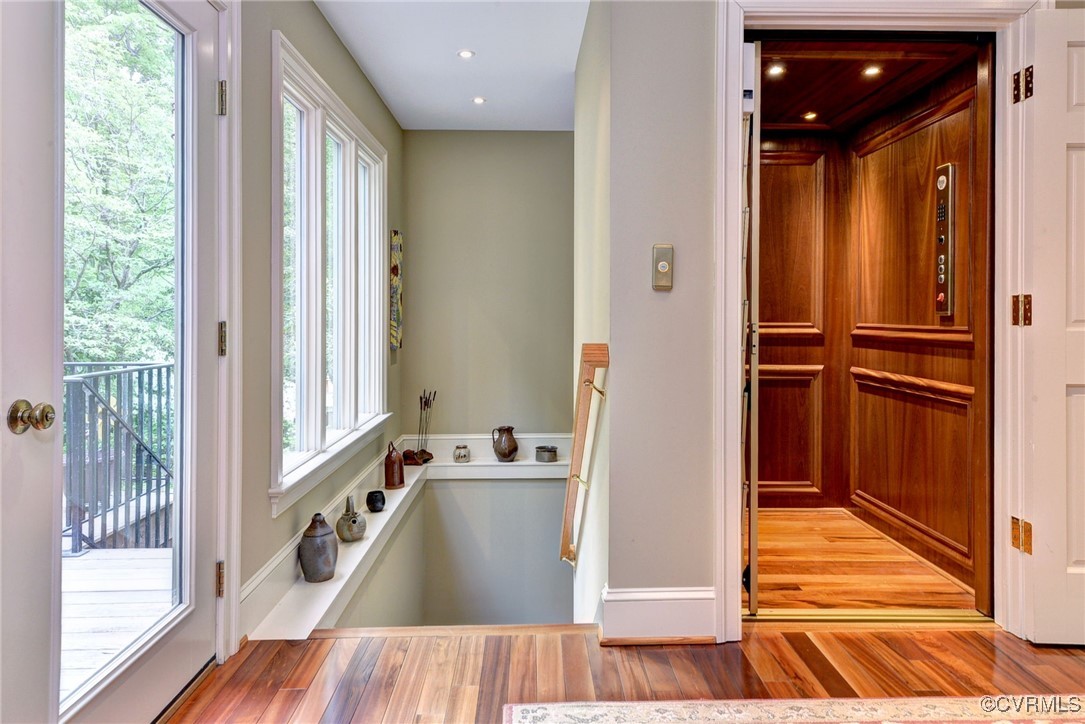 126 Crownpoint Road Williamsburg, VA 23185 - Photo 16 of 50 Steps to the lower level garage and elevator.