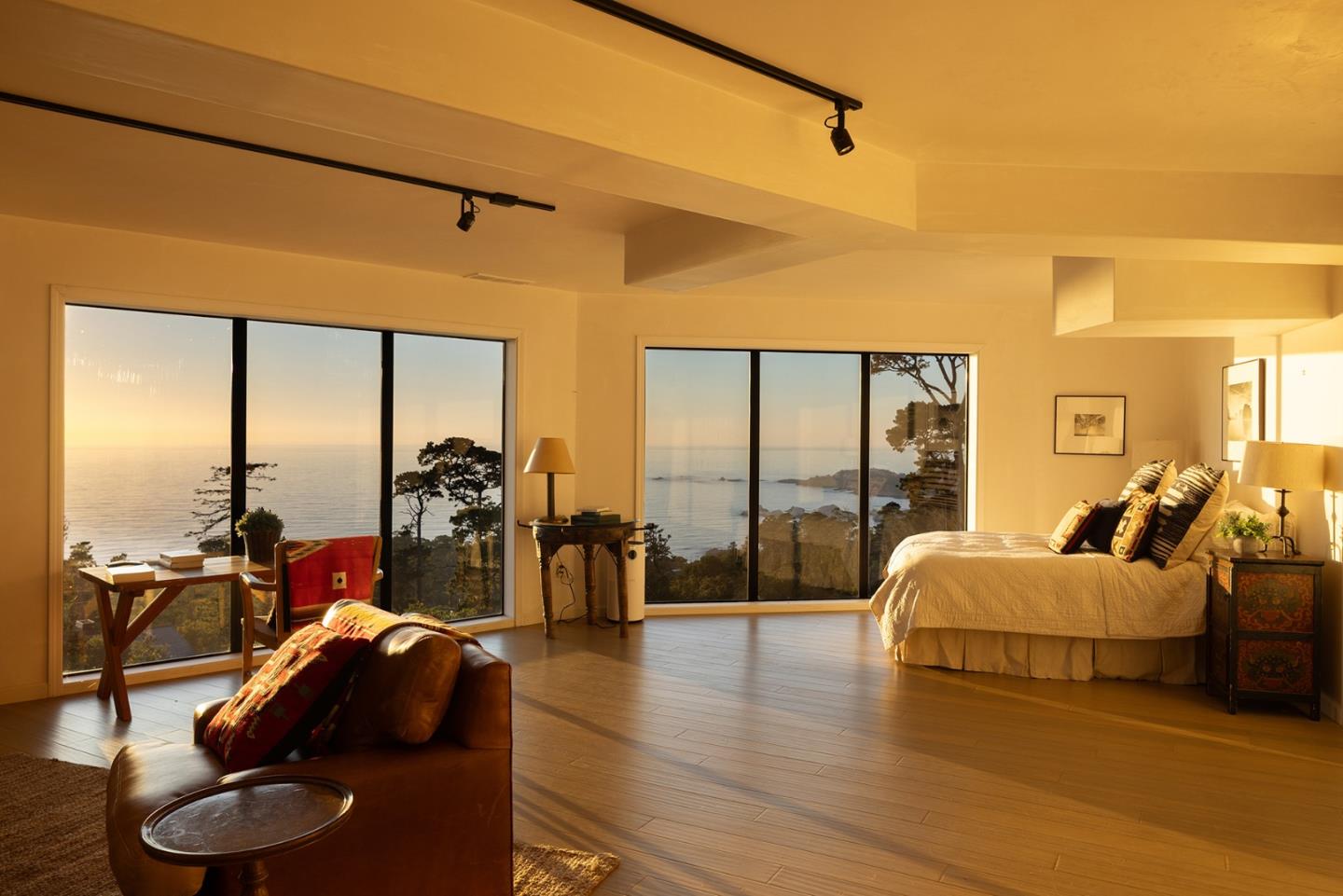 209 Crest Road Carmel, CA 93923 - Photo 15 of 35 a living room with furniture and a floor to ceiling window