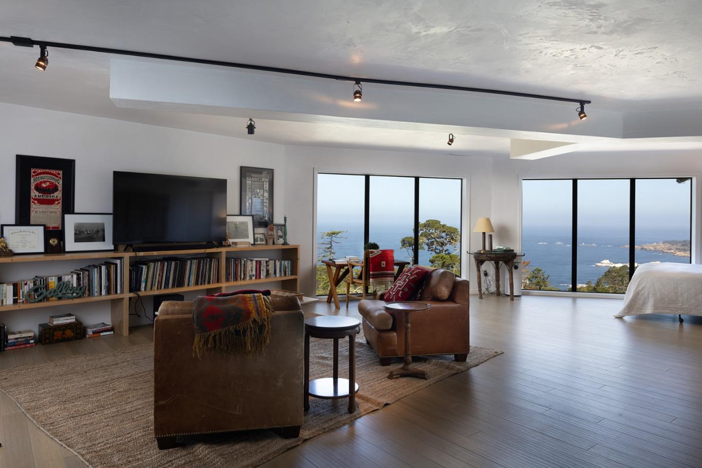 209 Crest Road Carmel, CA 93923 - Photo 20 of 35 a living room with furniture and a flat screen tv