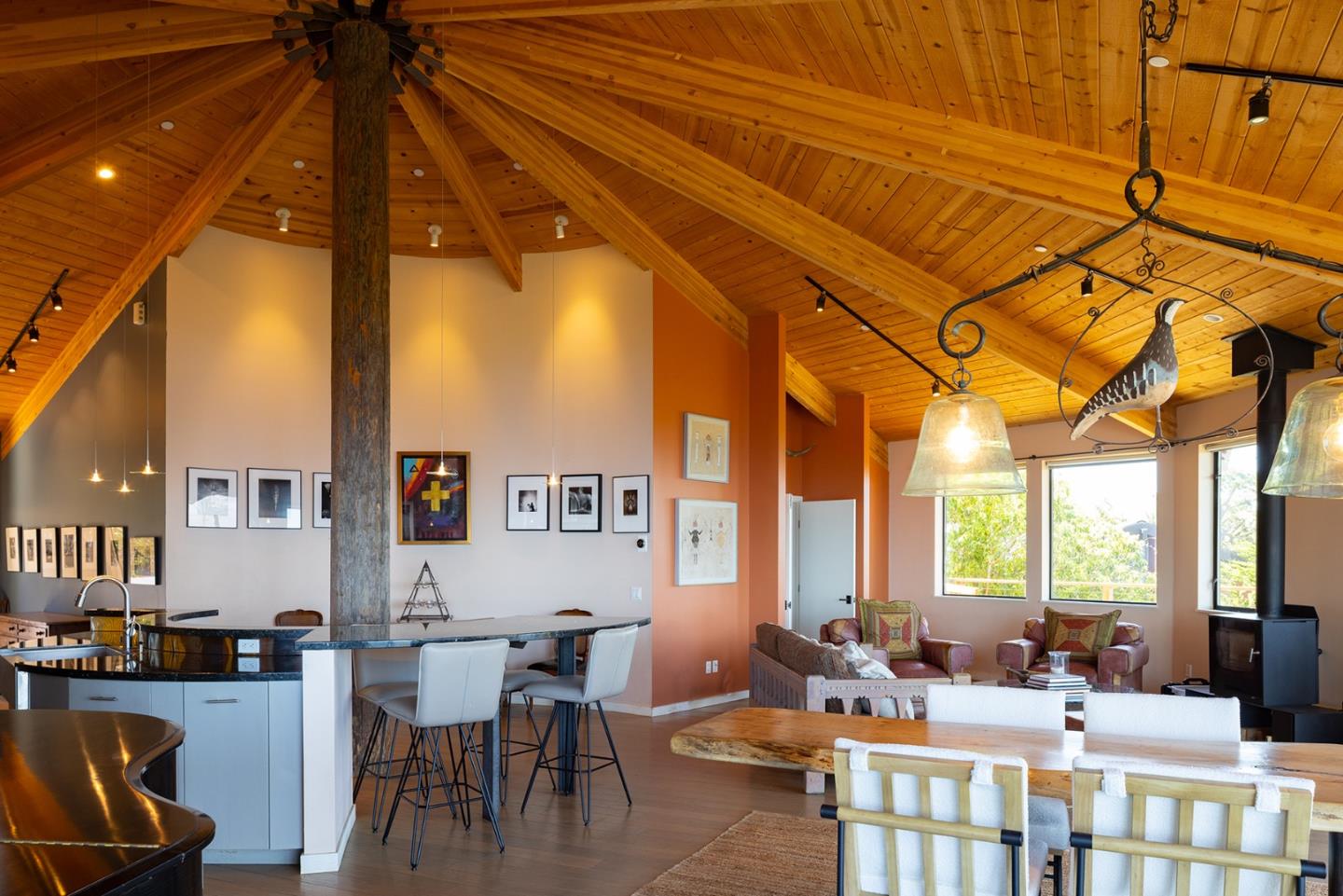 209 Crest Road Carmel, CA 93923 - Photo 3 of 35 a living room with lots of furniture and a large window
