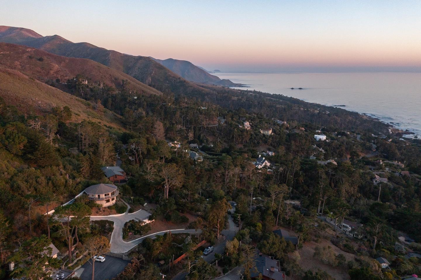 209 Crest Road Carmel, CA 93923 - Photo 33 of 35 an aerial view of a house with mountain view