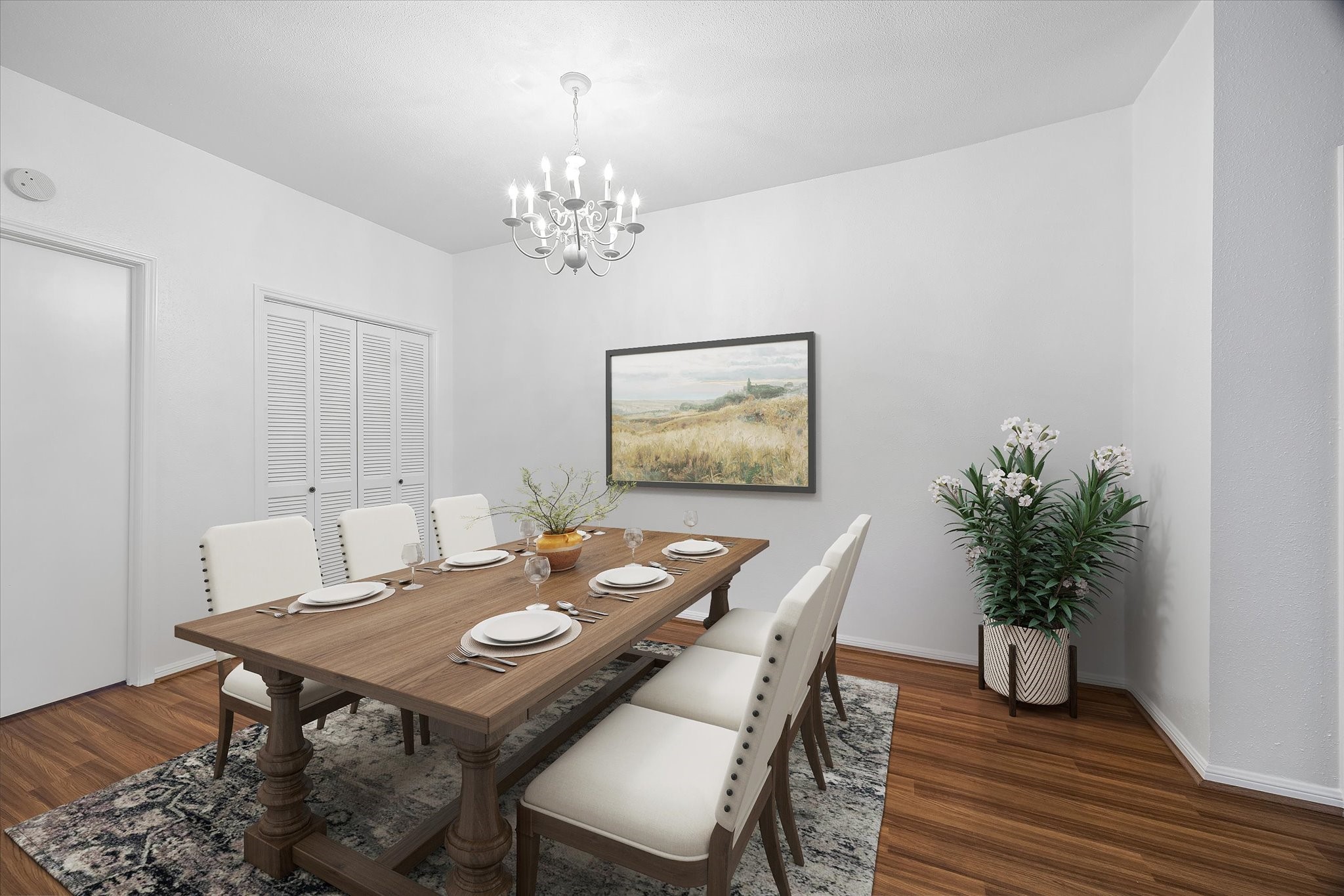 2100 Tanglewilde Street, Unit 286 Houston, TX 77063 - Photo 5 of 22 Virtual Staging - Dining Area