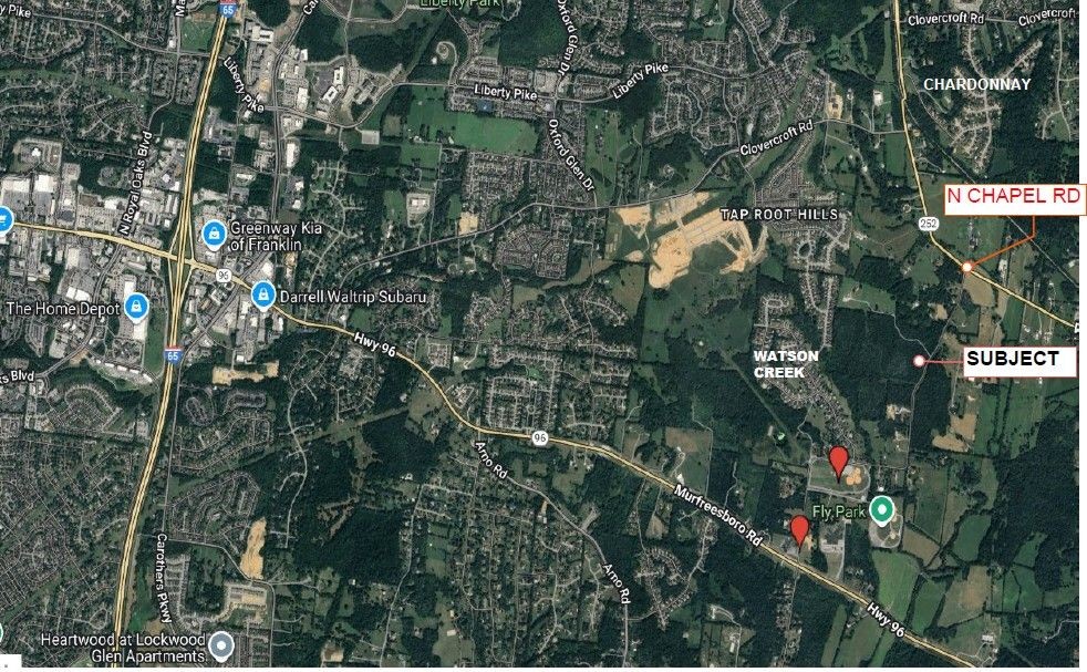 0 North Chapel Road Franklin, TN 37067 - Photo 3 of 17 an aerial view of multiple house